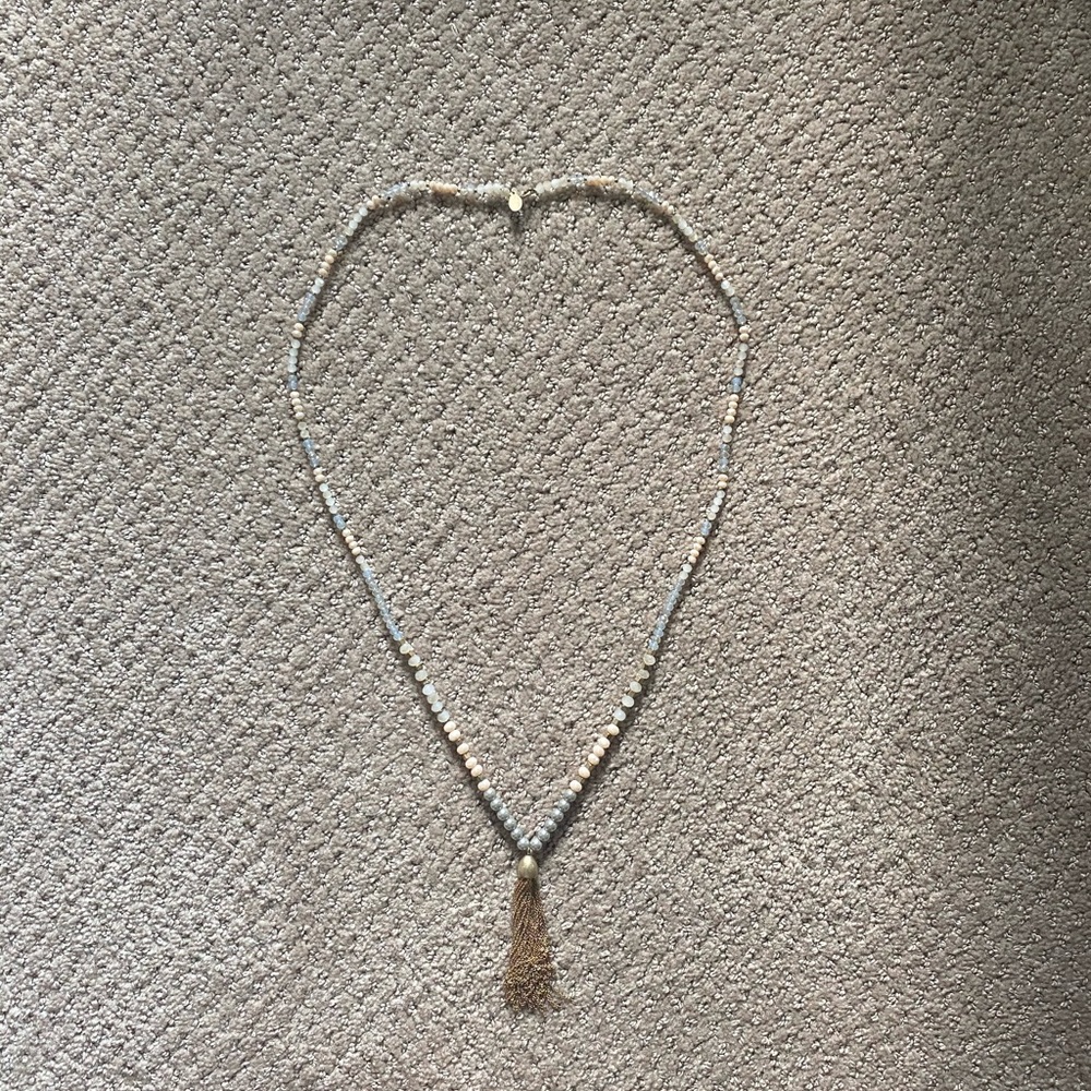 Loft Beaded Necklace with Tassel
